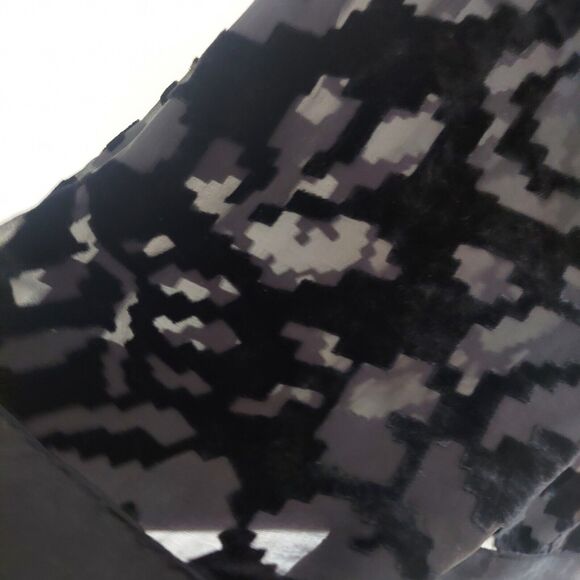 Juicy Couture Tunic Dress Size 2 Black Velvet Burnout Sheer Beaded - Picture 9 of 11